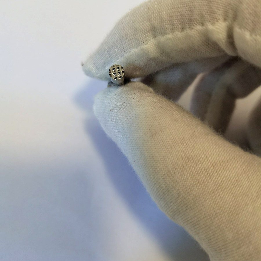 Carbide Punch Tip Close-up — Precision Ground Surface by HYW Precision